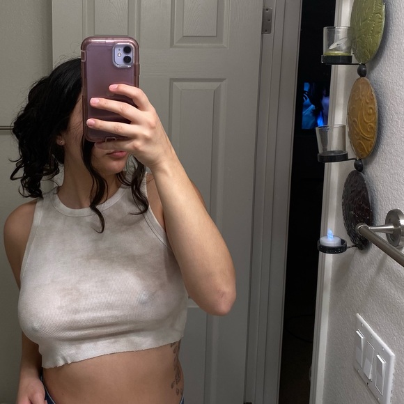 Cropped tank beige - Picture 6 of 11